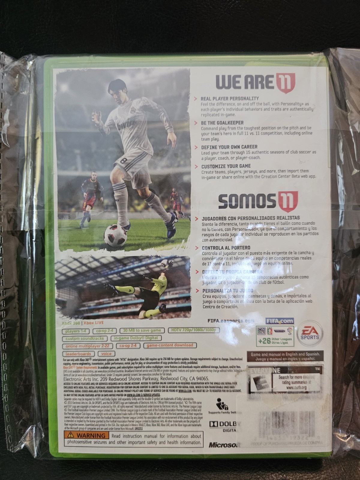 EA SPORTS FIFA Soccer 11 – Xbox 360, 2010, E, NTSC-U/C, Disc & Case