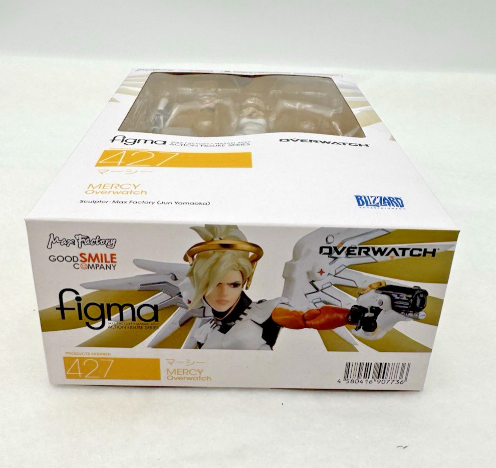 FIGMA 427 MERCY OVERWATCH ACTION FIGURE GOOD SMILE BLIZZARD MAX FACTORY NISB NEW
