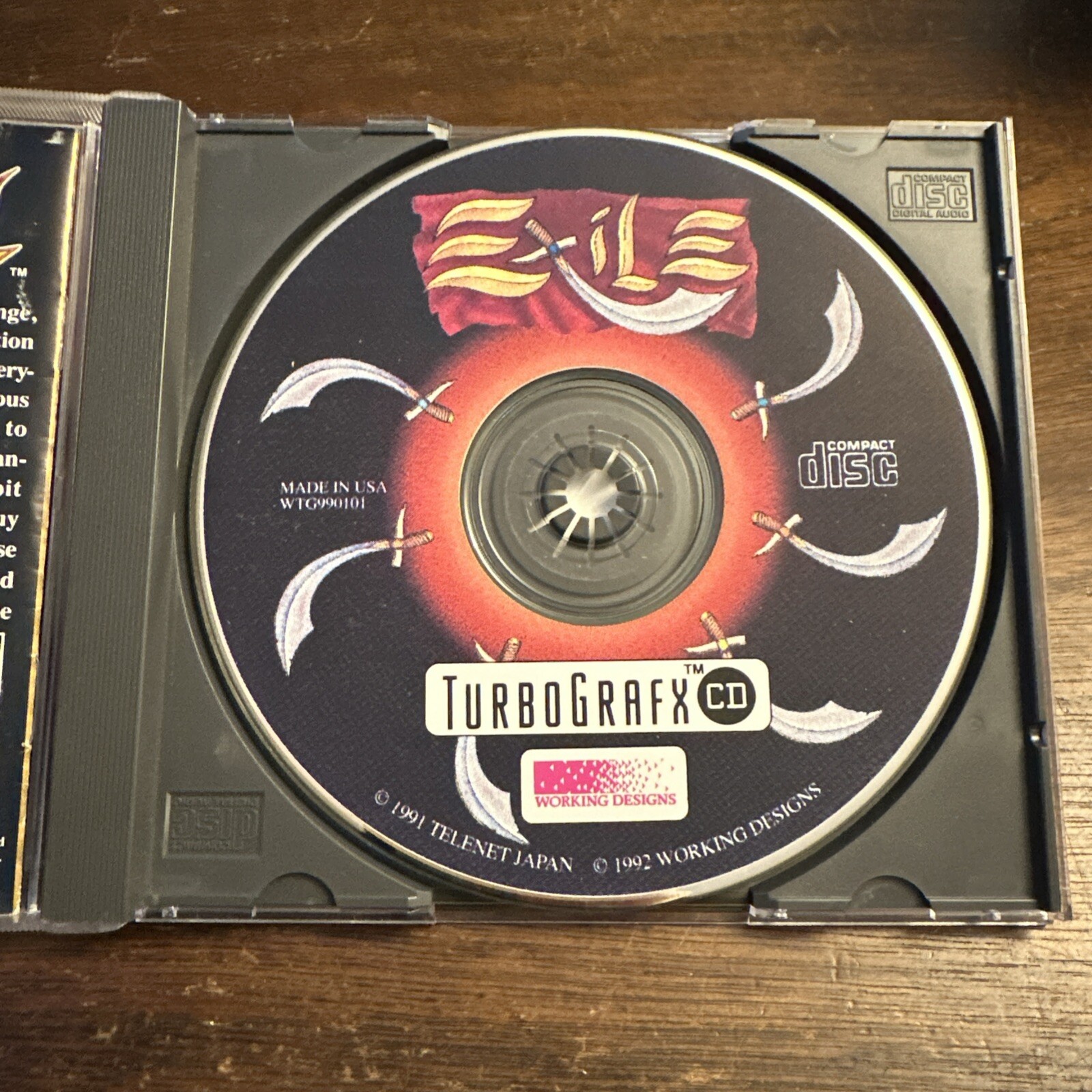 Exile – TurboGrafx CD TurboDuo – Complete – Tested – Authentic – Clean