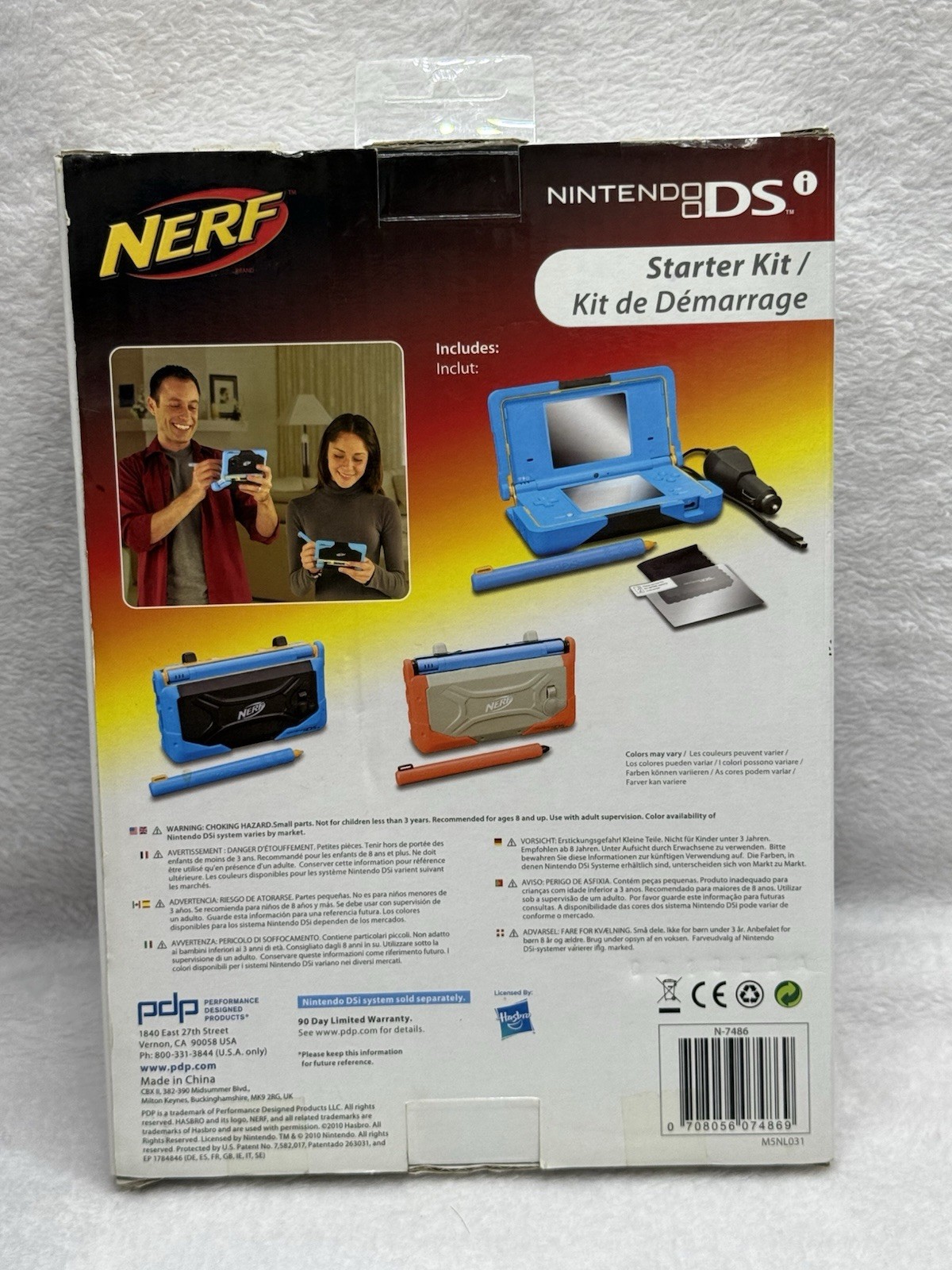 Brand New Nintendo DSi Nerf Starter Kit Case Pen Charger 2010 Blue Rare