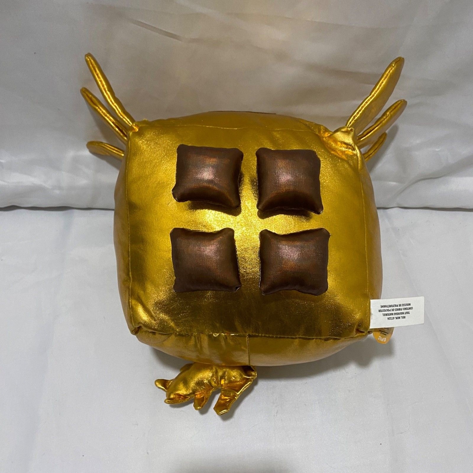 PhatMojo Roblox Pet Simulator Deluxe Tech Gold Axolotl Plush Stuffed Toy 8”