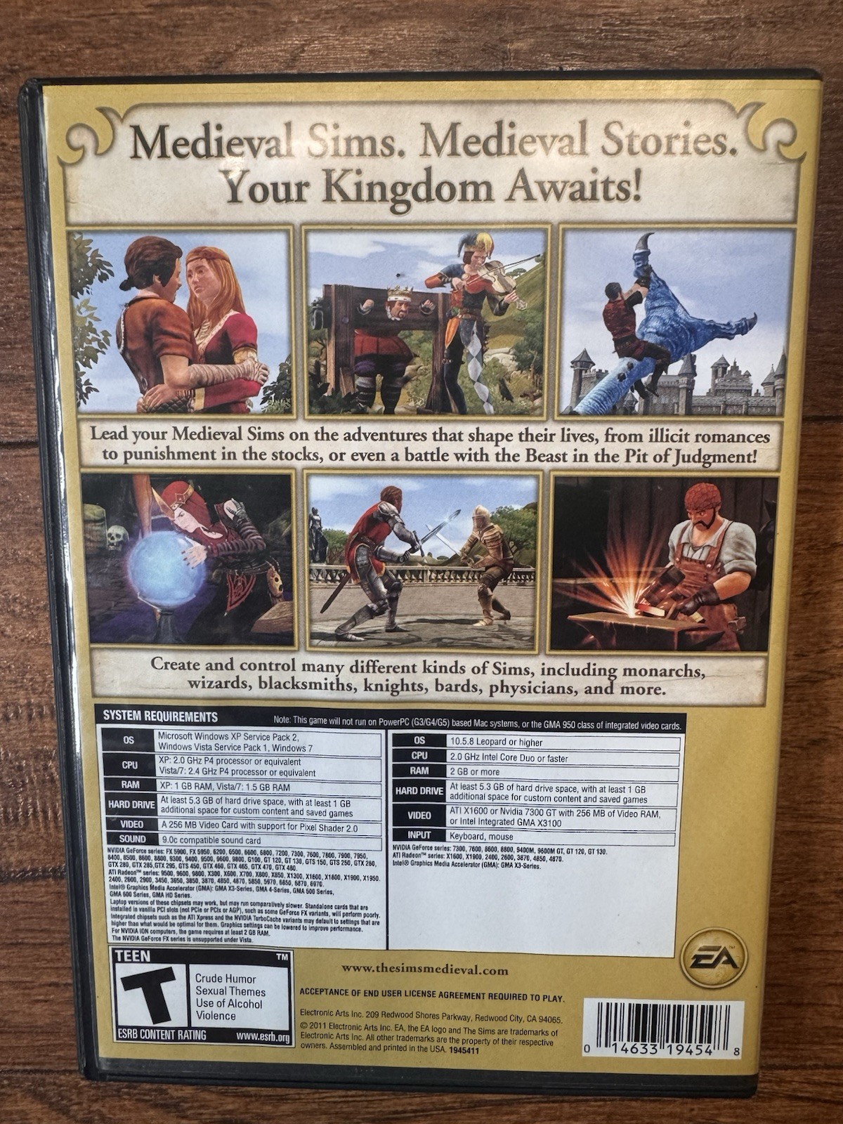 The Sims Medieval Limited Edition PC Mac DVD-ROM Complete CIB EA 2011 Game