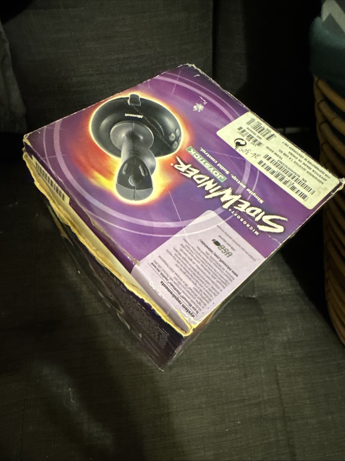 OEM SIDEWINDER JOYSTICK~2000 MICROSOFT With Box + Manual X05-88615 Professional