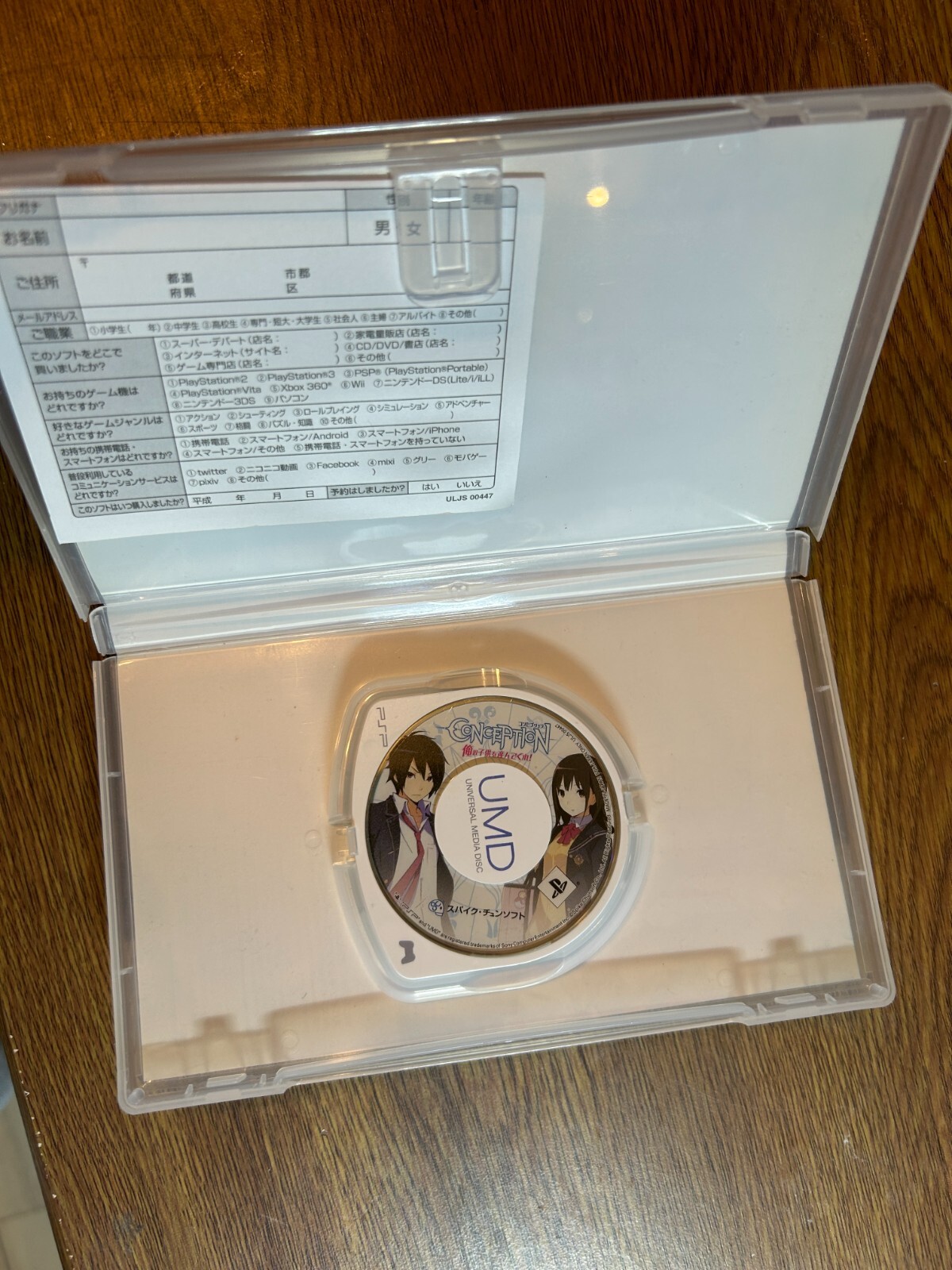 PSP Japan PLAYSTATION PORTABLE CONCEPTION