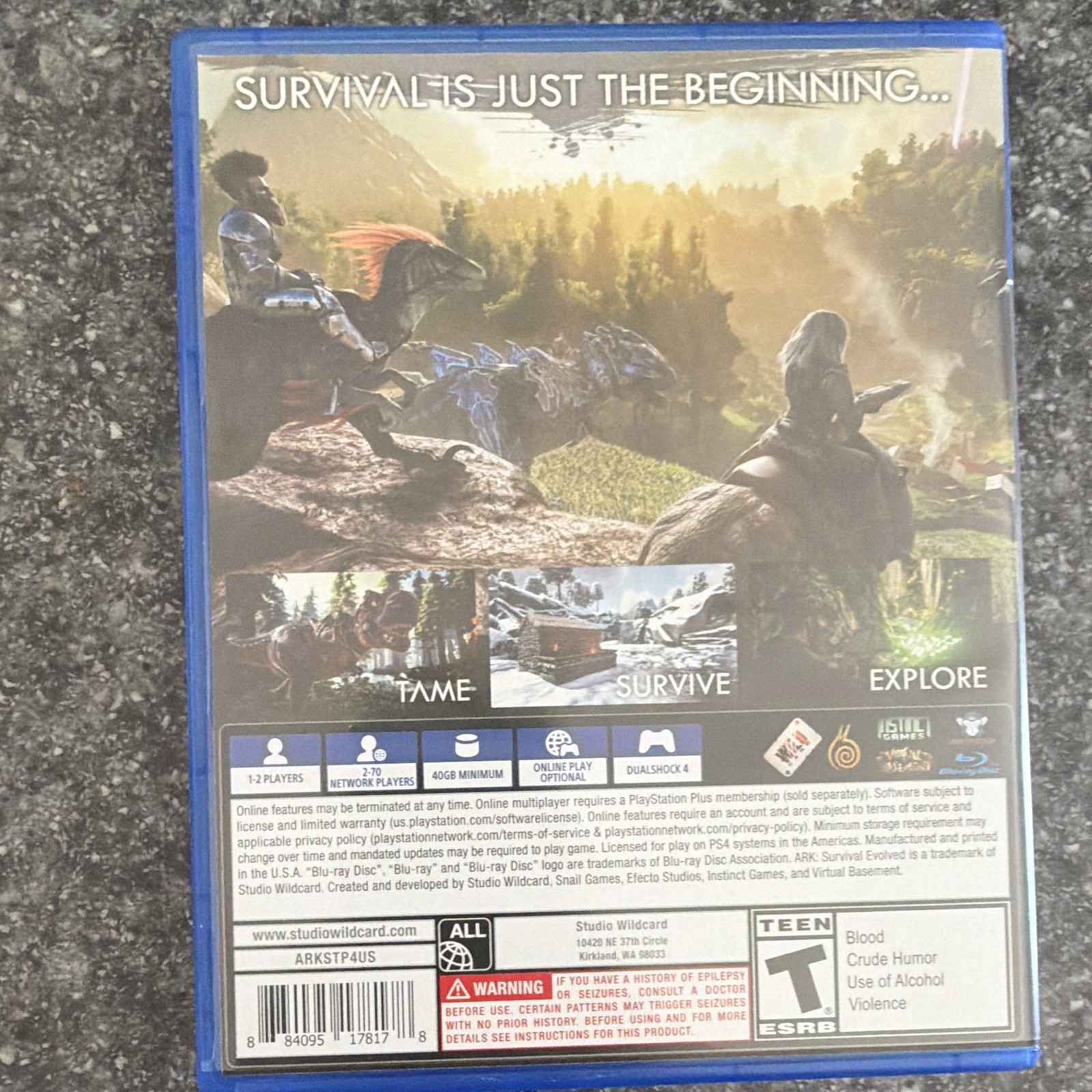 Studio Wildcard ARK: Survival Evolved PS4 Multiplayer Online Play T