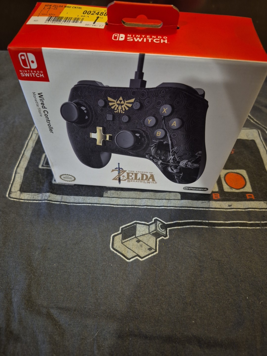 PowerA 1503256-01 Wired Controller Zelda Black Special Edition ~NEW Sealed