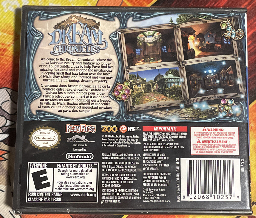 Dream Chronicles (Nintendo DS, 2010) DS NEW