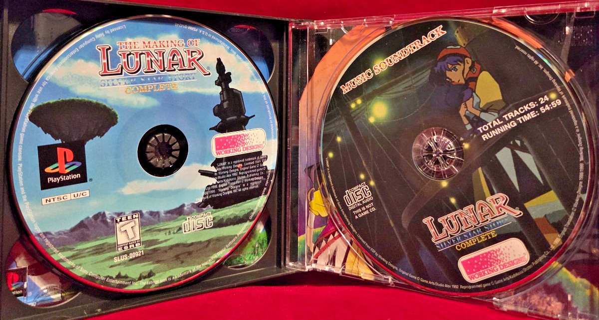 Lunar 2: Silver Star Story Complete (Playstation, 1999) 4 disc set – see notes