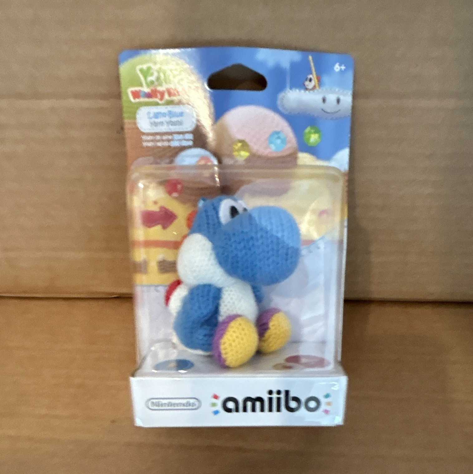 Nintendo amiibo Yoshi’s Woolly World Blue Yarn Yoshi Collectible Figure