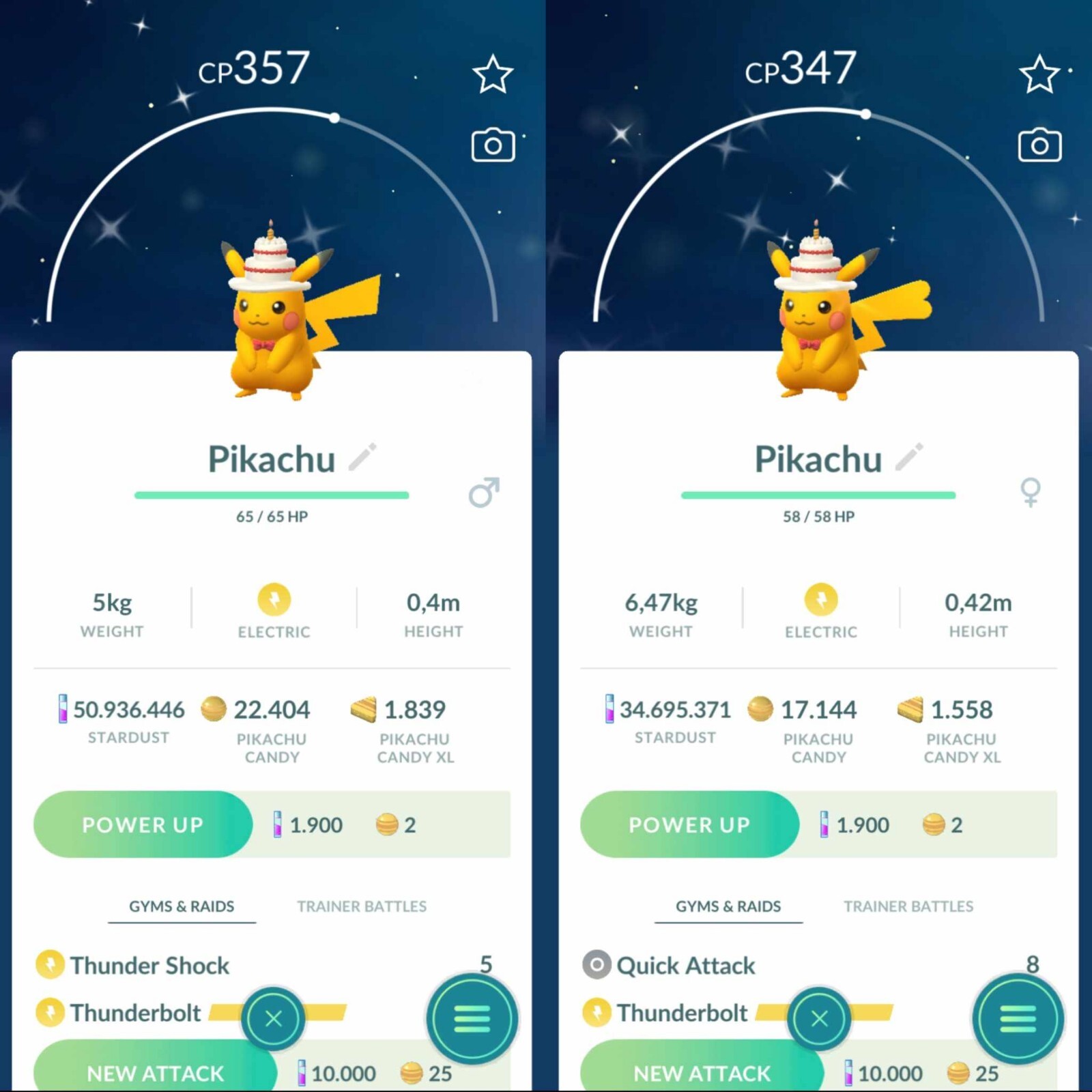 Pokemon Shiny Pikachu Wearing Cake Hat – TRADE 20k Dust – Pls Read Description
