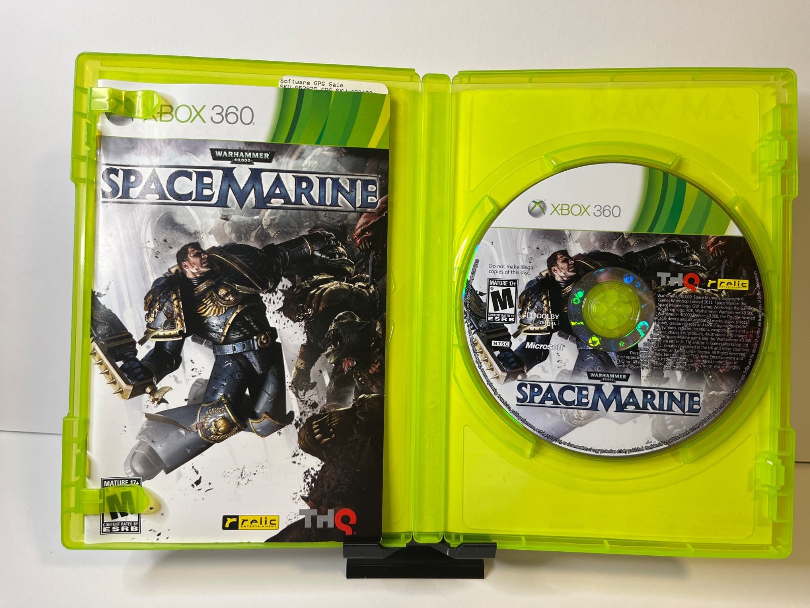 Warhammer 40,000: Space Marine Microsoft Xbox 360 2011 40K CIB Complete Working