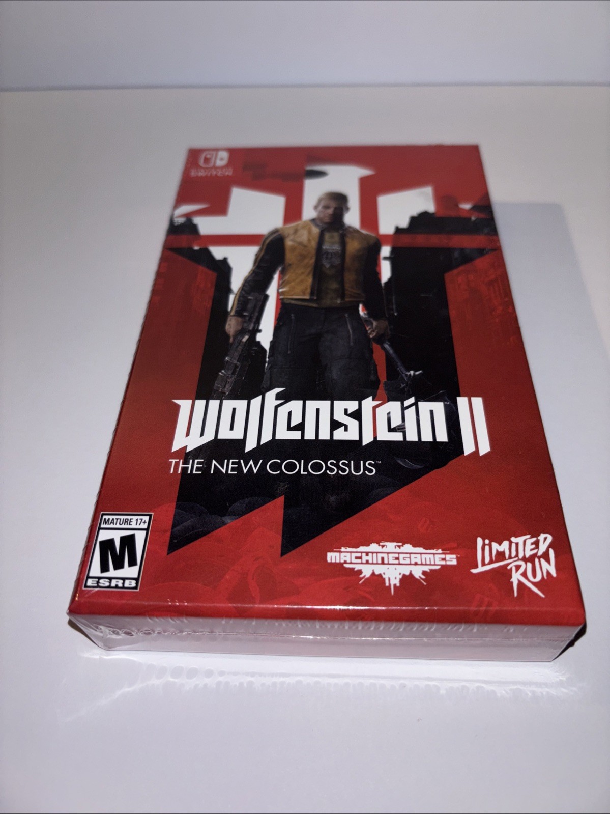 STEELBOOK EDITION WOLFENSTEIN 2 II THE NEW COLOSSUS LIMITED RUN GAMES U.S. ESRB