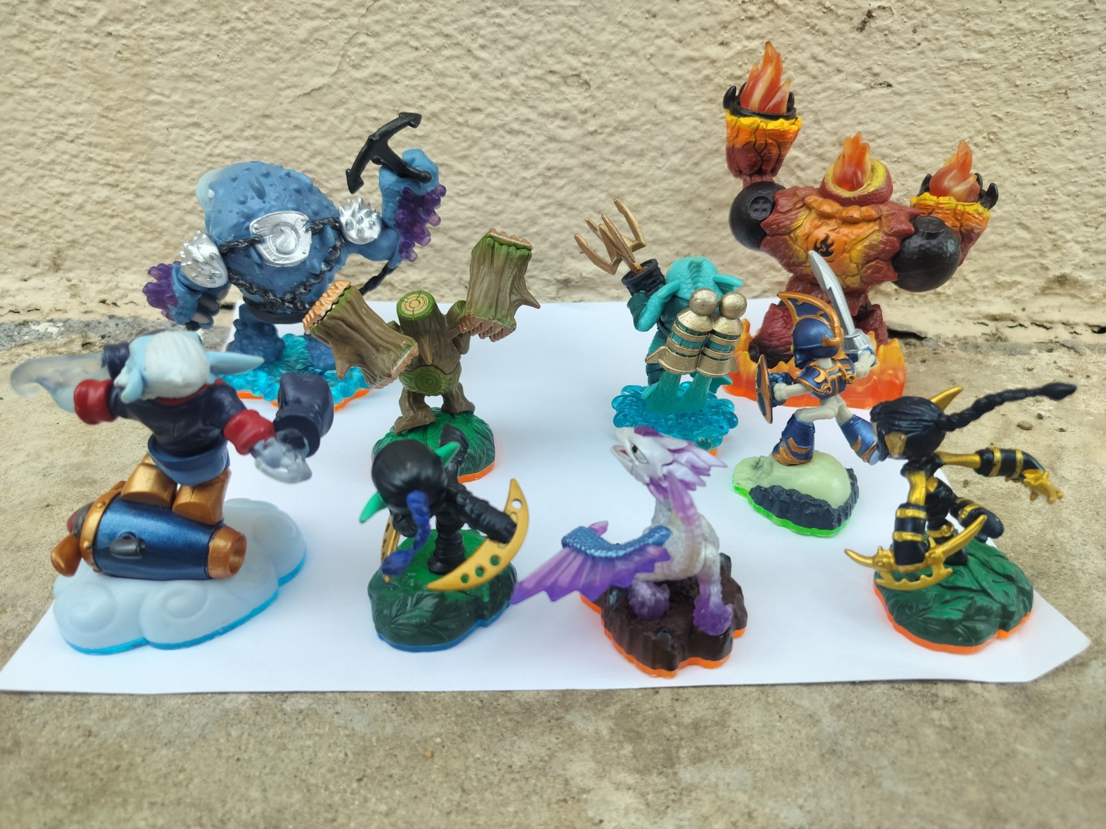 Sky Landers Swap -force Action Set Of 9 Figures