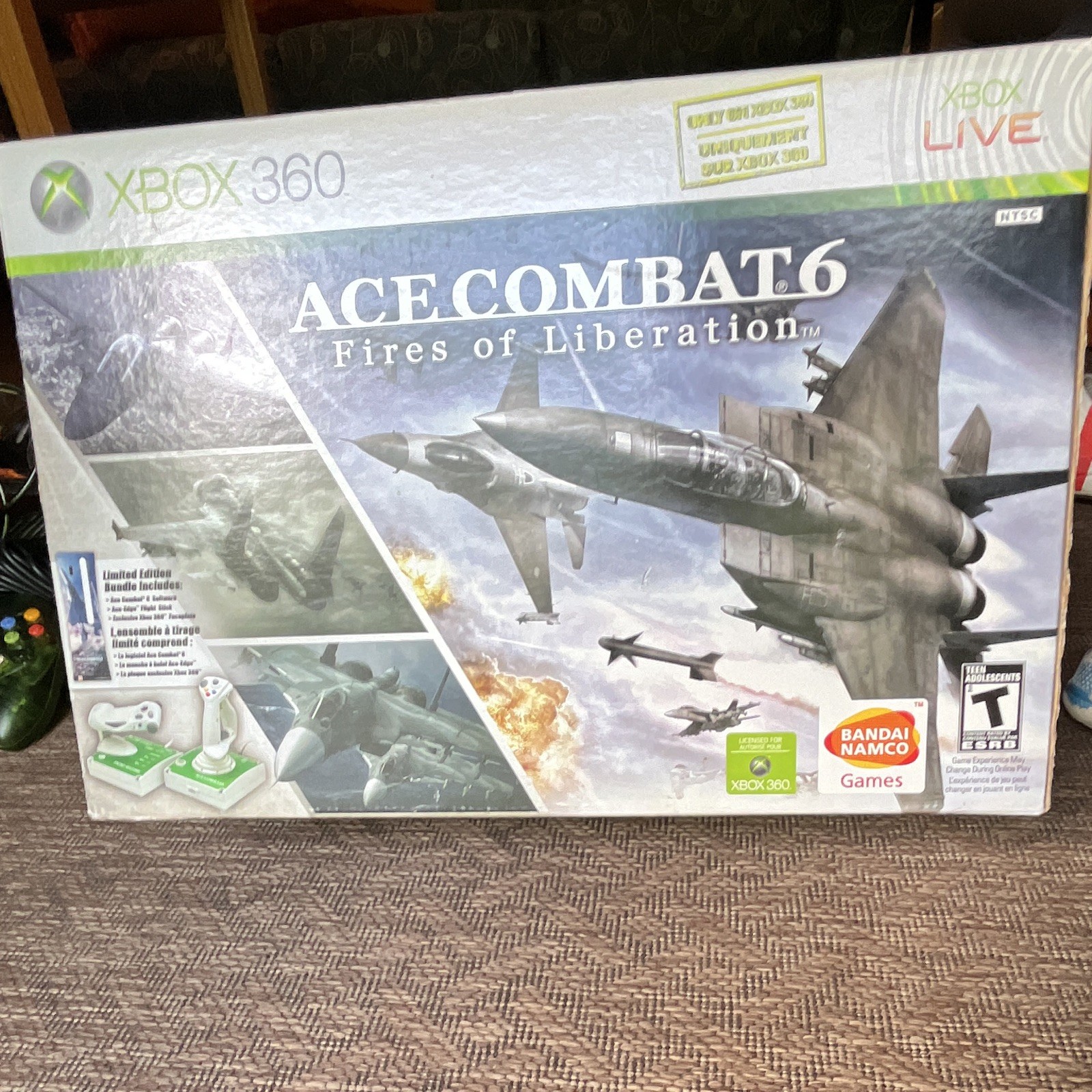 NIB Bandai Namco Ace Combat 6 Fires of Liberation Limited Ed Xbox 360 T Sim