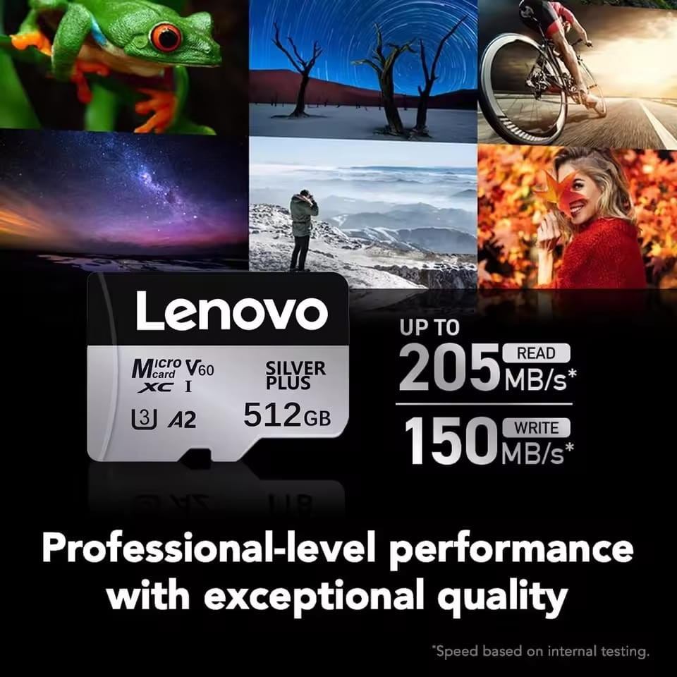 LENOVO 1TB 512GB 256GB 128GB Micro TF SD Card High Speed Class Flash Memory