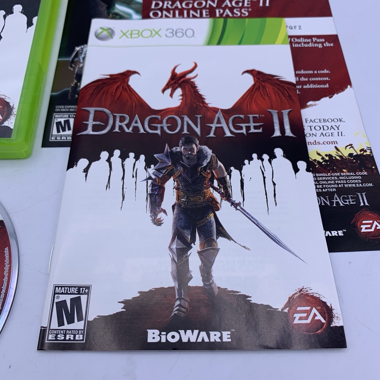 Dragon Age II 2 (Microsoft Xbox 360, 2011) Refurbished Good