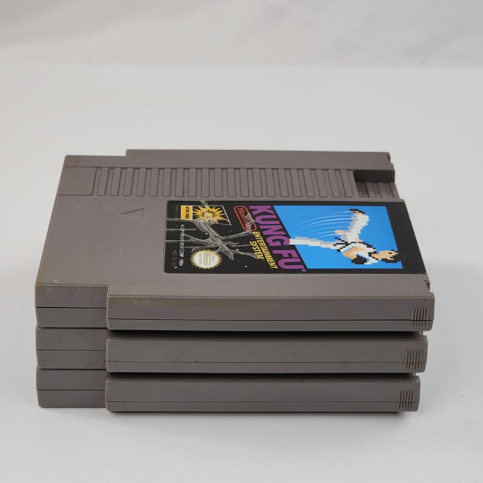 NES 3 Game Lot: Kung Fu – Golf – Gotcha The Sport (Nintendo, 1985) Tested