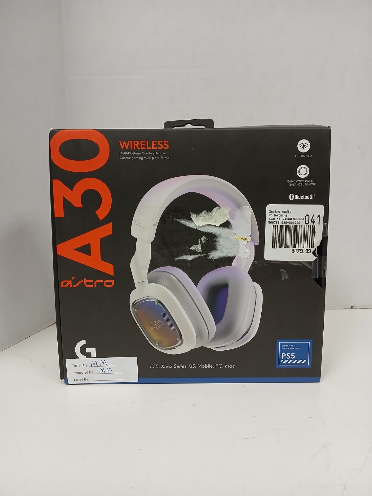 Logitech Astro A30 Lightspeed Wireless Gaming Headset *NO MIC*