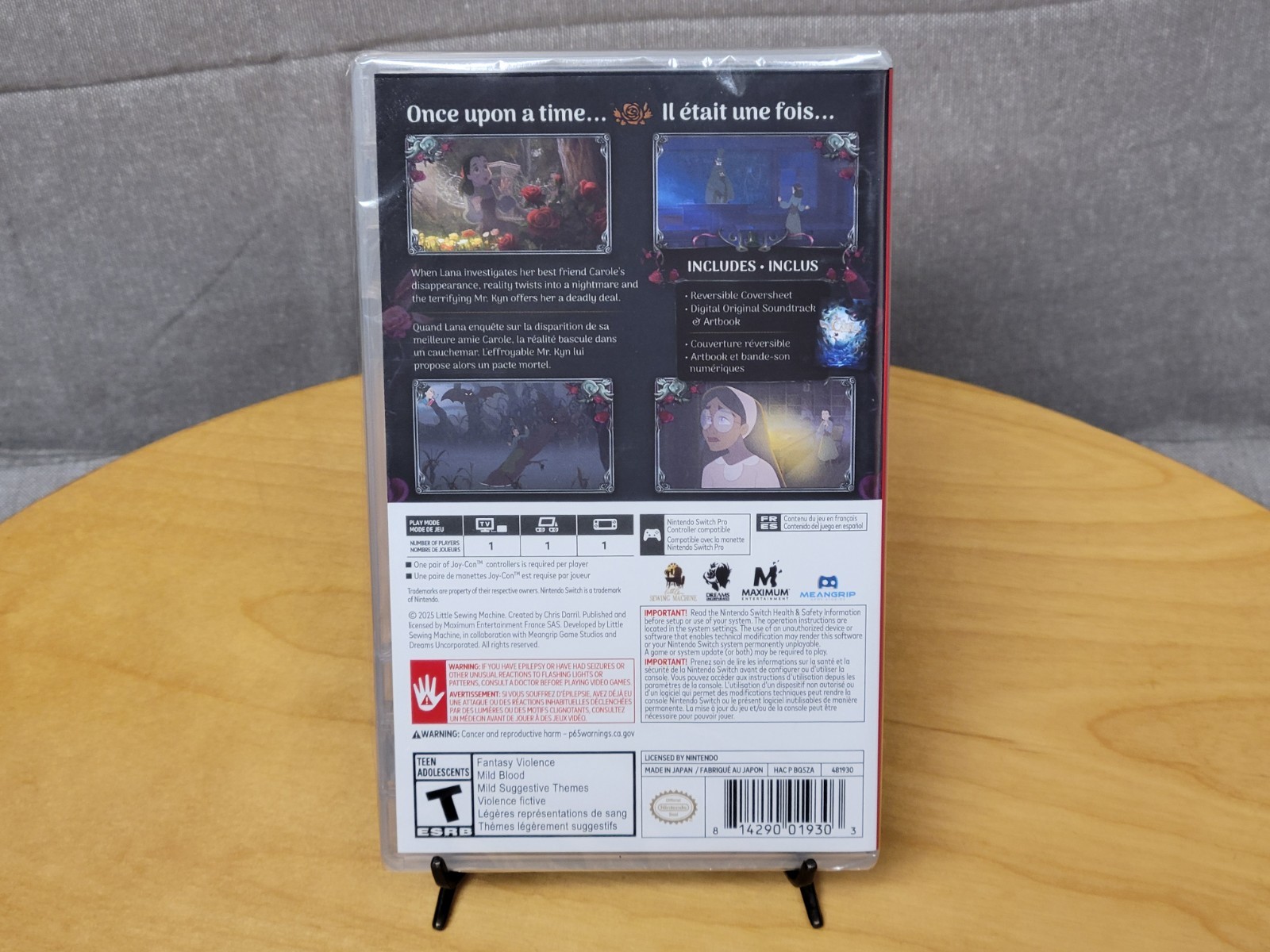 “Bye Sweet Carole” (Nintendo Switch, 2025) Physical Cart Edition New Sealed