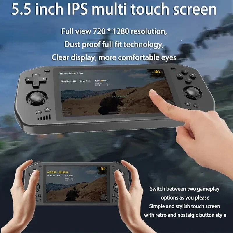 Android Handheld Game Console 5.5 Inch Touch HD Screen 5000mAh