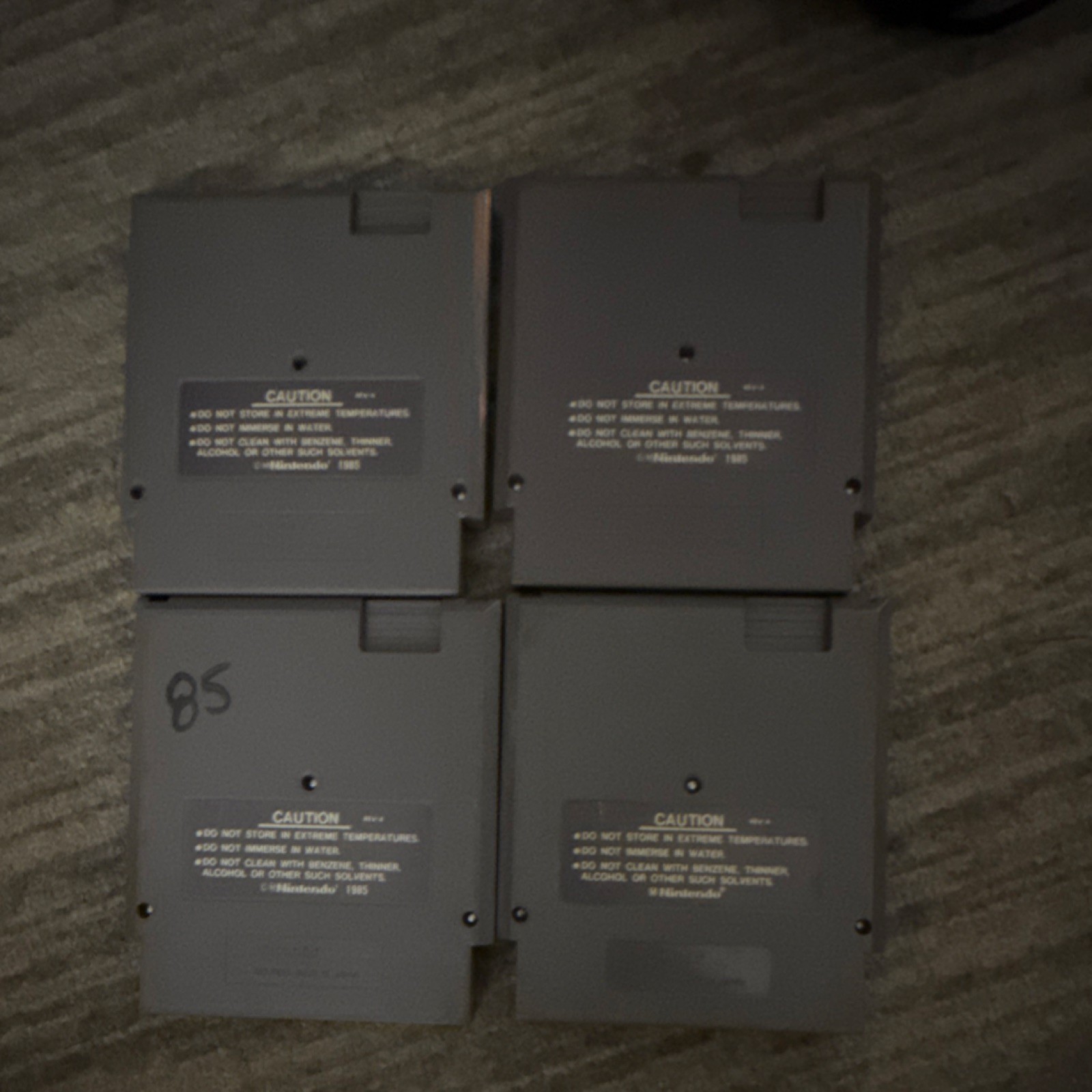 Nintendo NES with 2 Controllers and 4 Games