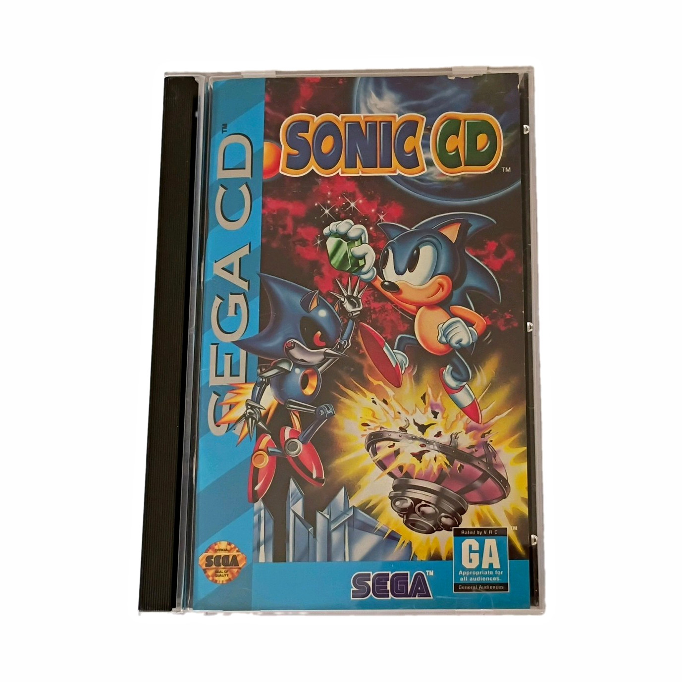 SEGA Sonic CD (Sega CD) Manual Included NTSC-U/C 1993 Platformer