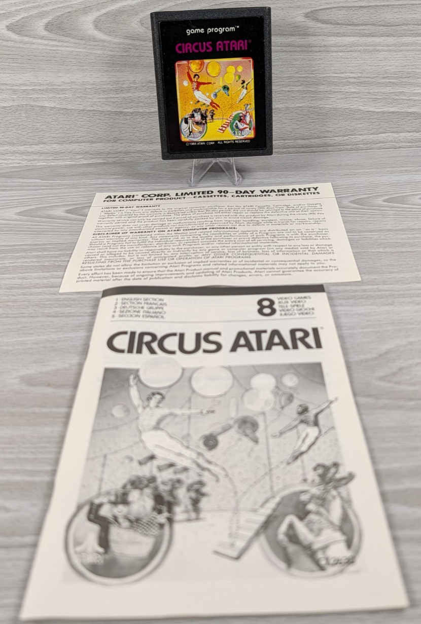 Atari 2600 Games Bundle Lot, CIB, Centipede, Grand Prix, Circus, Video Olympics