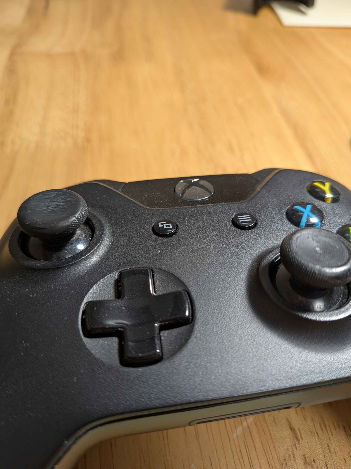 2 Xbox One Wireless Controllers – Model 1697 and Model 1537 (Worn Joysticks)