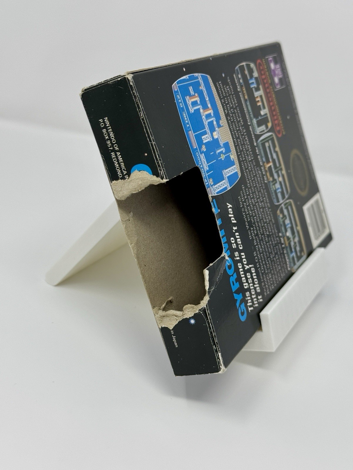Gyromite First Print Matte Sticker Box and Game Only NO MANUAL READ Nintendo NES