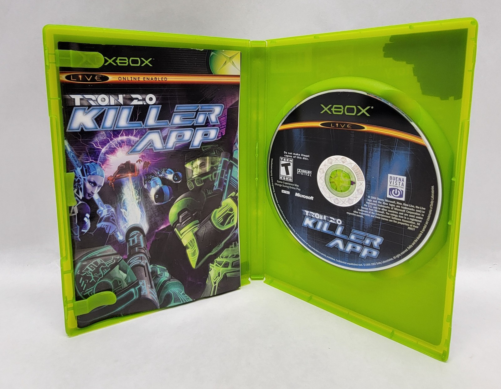 Tron 2.0 Killer App – Xbox – Complete w/ Game, Case, Cover Art & Manual