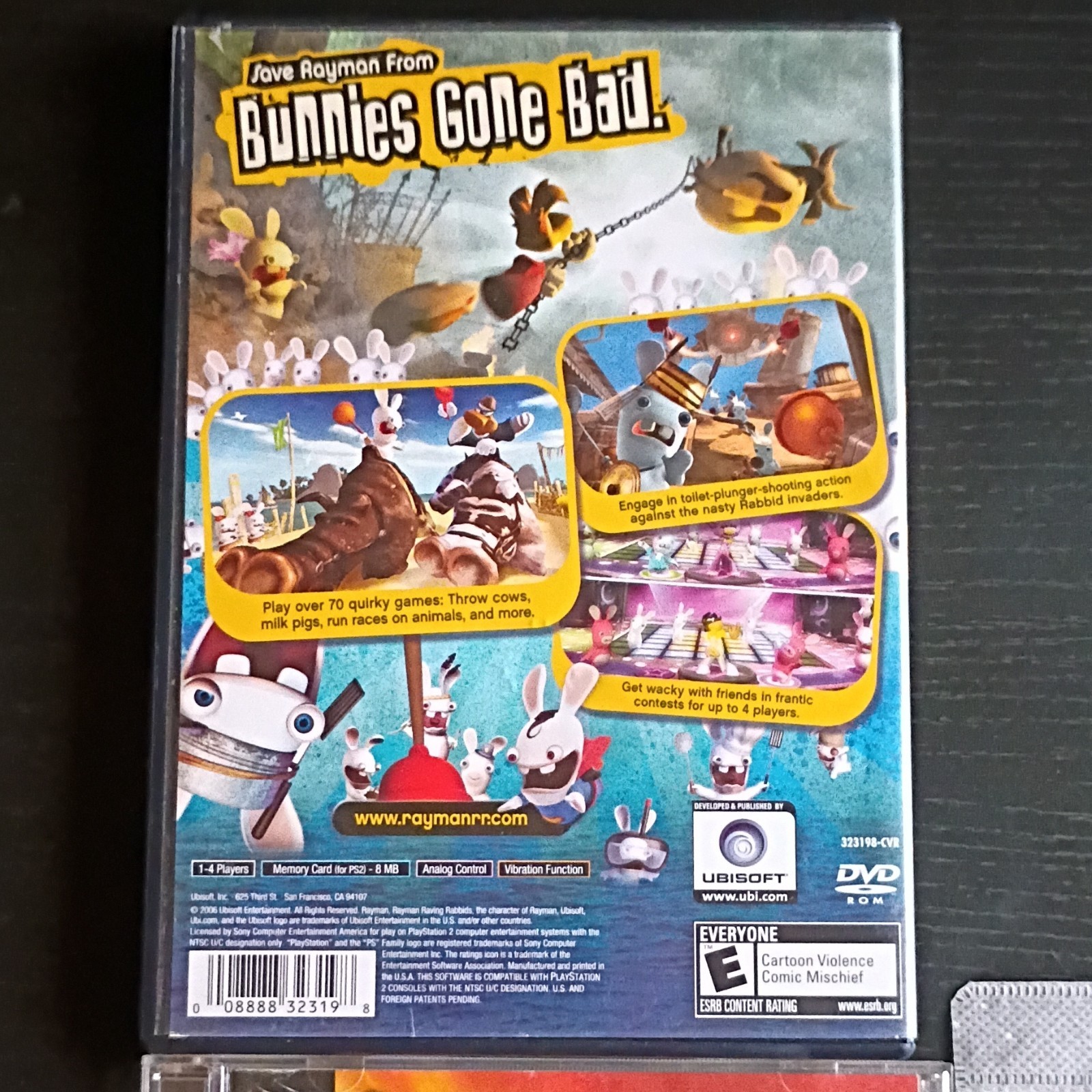 PS2 & PS1 Rayman Lovers’ Lot-Rayman 3, Rush, Arena & Raving Rabbids (All Tested)