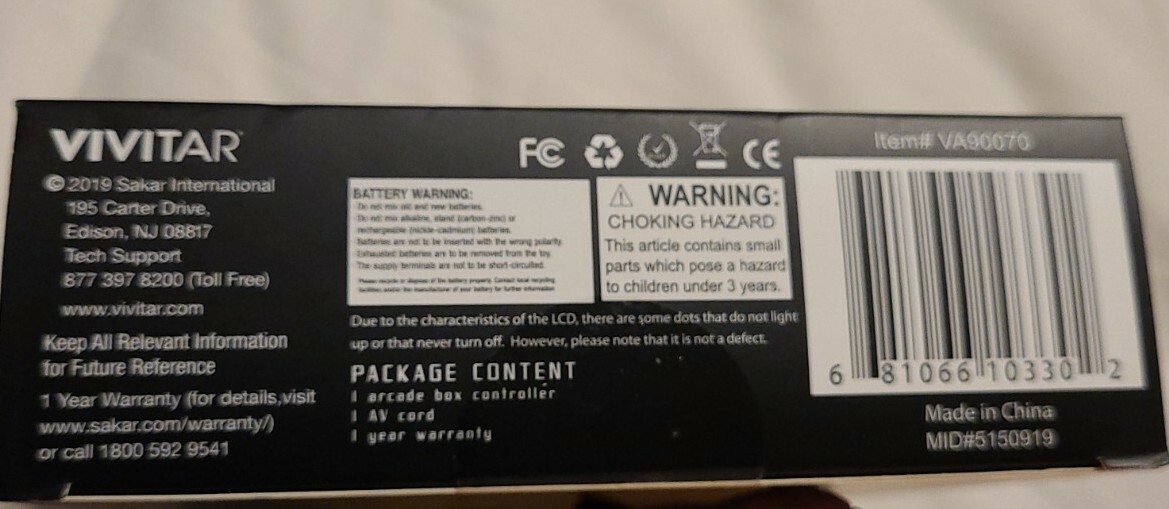 RETRO ACADE 200 BUILT IN GAMES CONTROLLER – CONNECT TO TV OR MONITOR