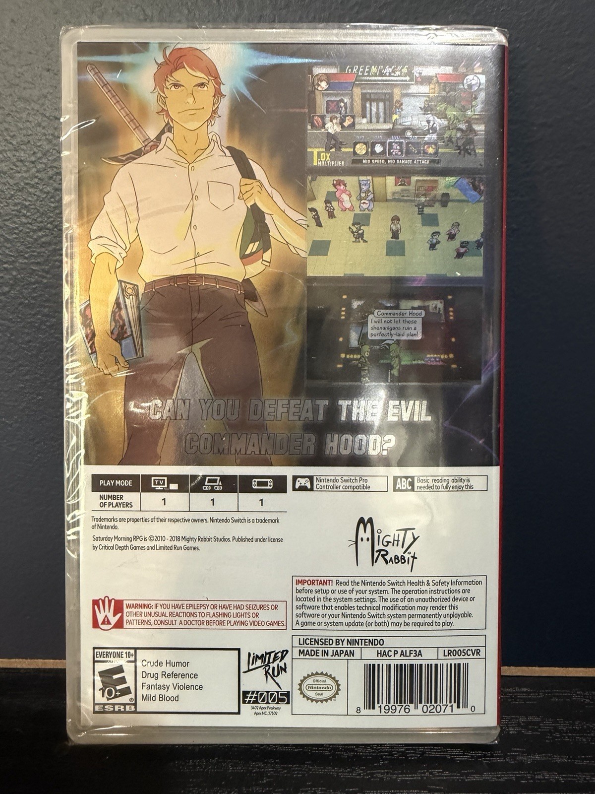 Saturday Morning RPG Nintendo Switch Foil Cover Exclusive Employee Copy – NEW