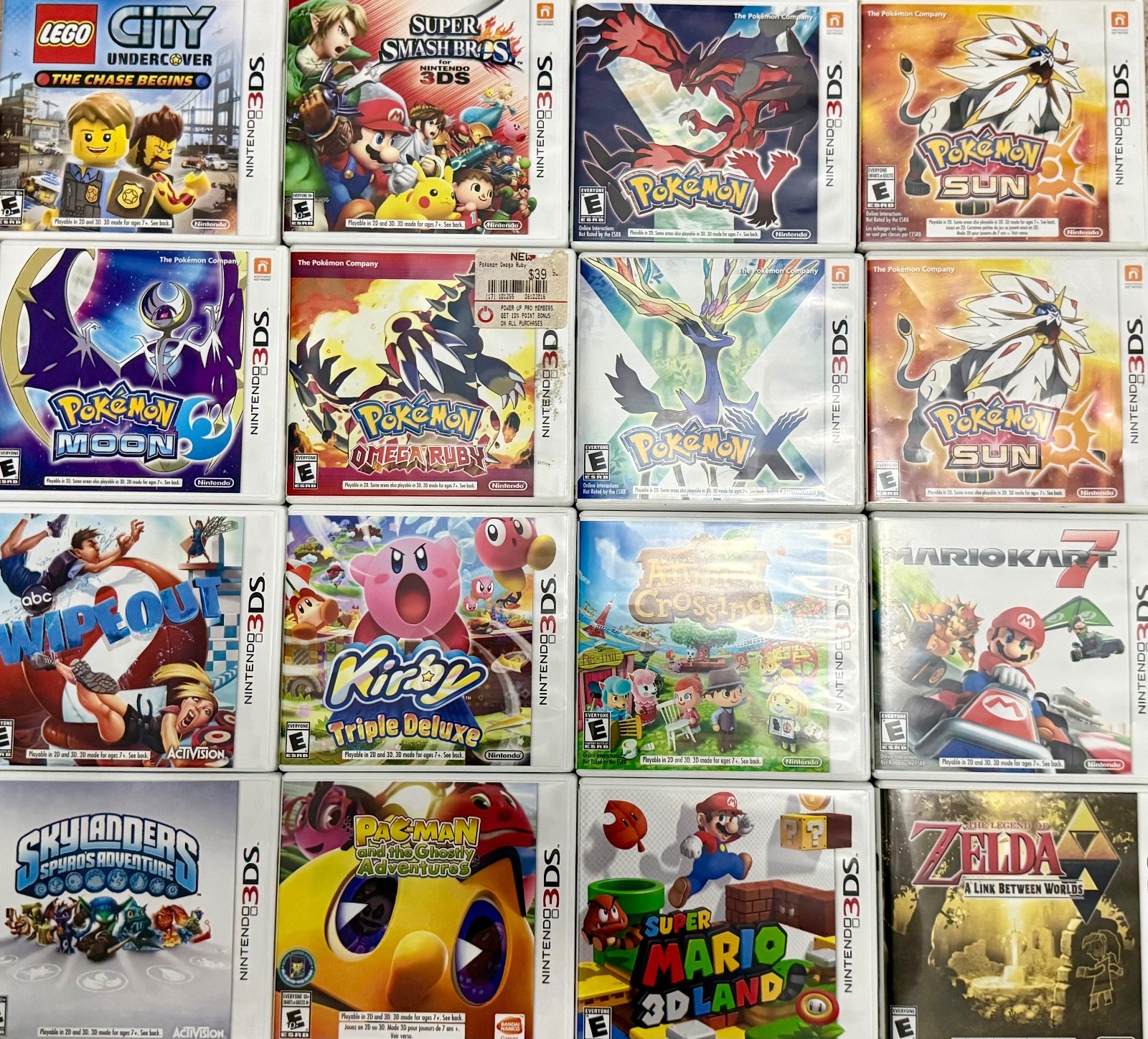 Nintendo 3DS Games Lot with Game Case