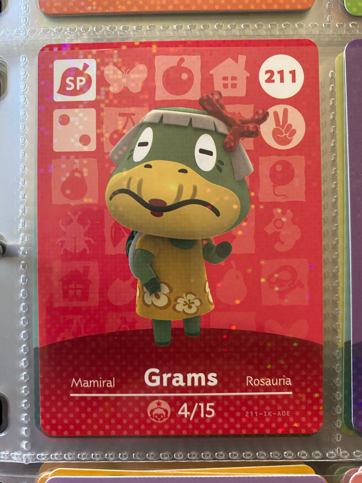 animal crossing amiibo cards series 3 Grams #211