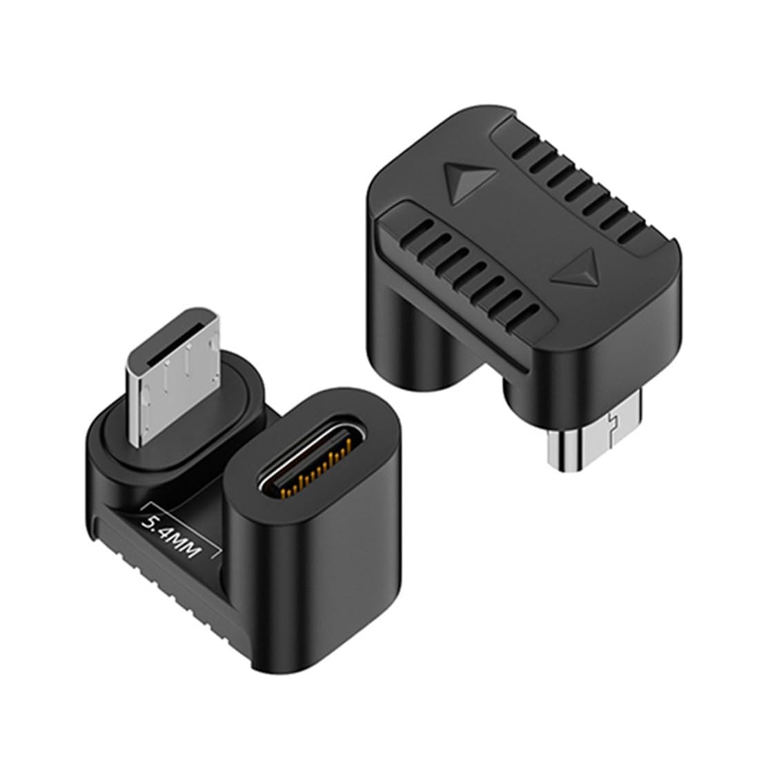 USB TypeC Female To Micro USB Male 180 Degree UShaped Adapter 5V/2A 2 PCS