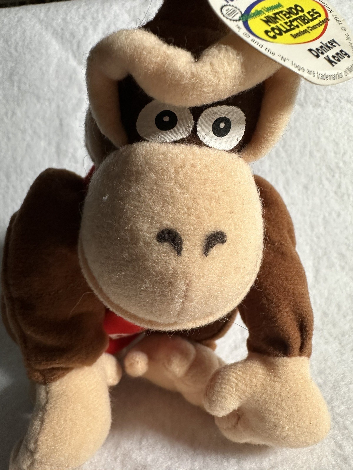 Vintage Nintendo 64 Donkey Kong Beanbag Plush + Hang & Tush Tag (BD&A, 1997)