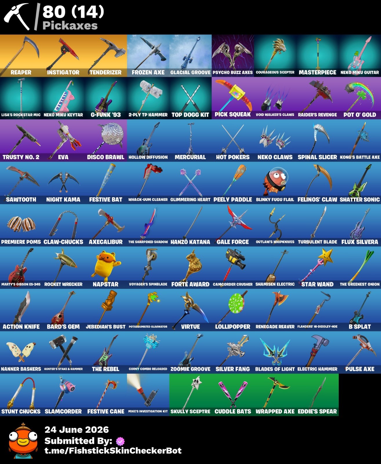 🔥78 Set: Sparkle Specialist, The Reaper, Blue Squire, Floss, Fresh, Trailblazer