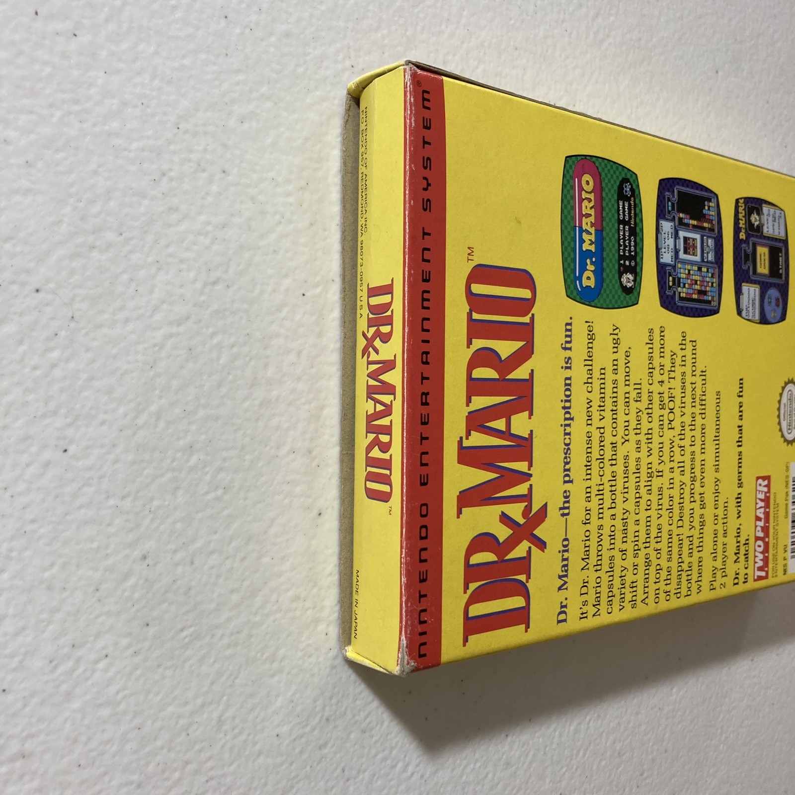 Dr. Mario (Nintendo Entertainment System, 1990) NES CIB Complete In Original Box