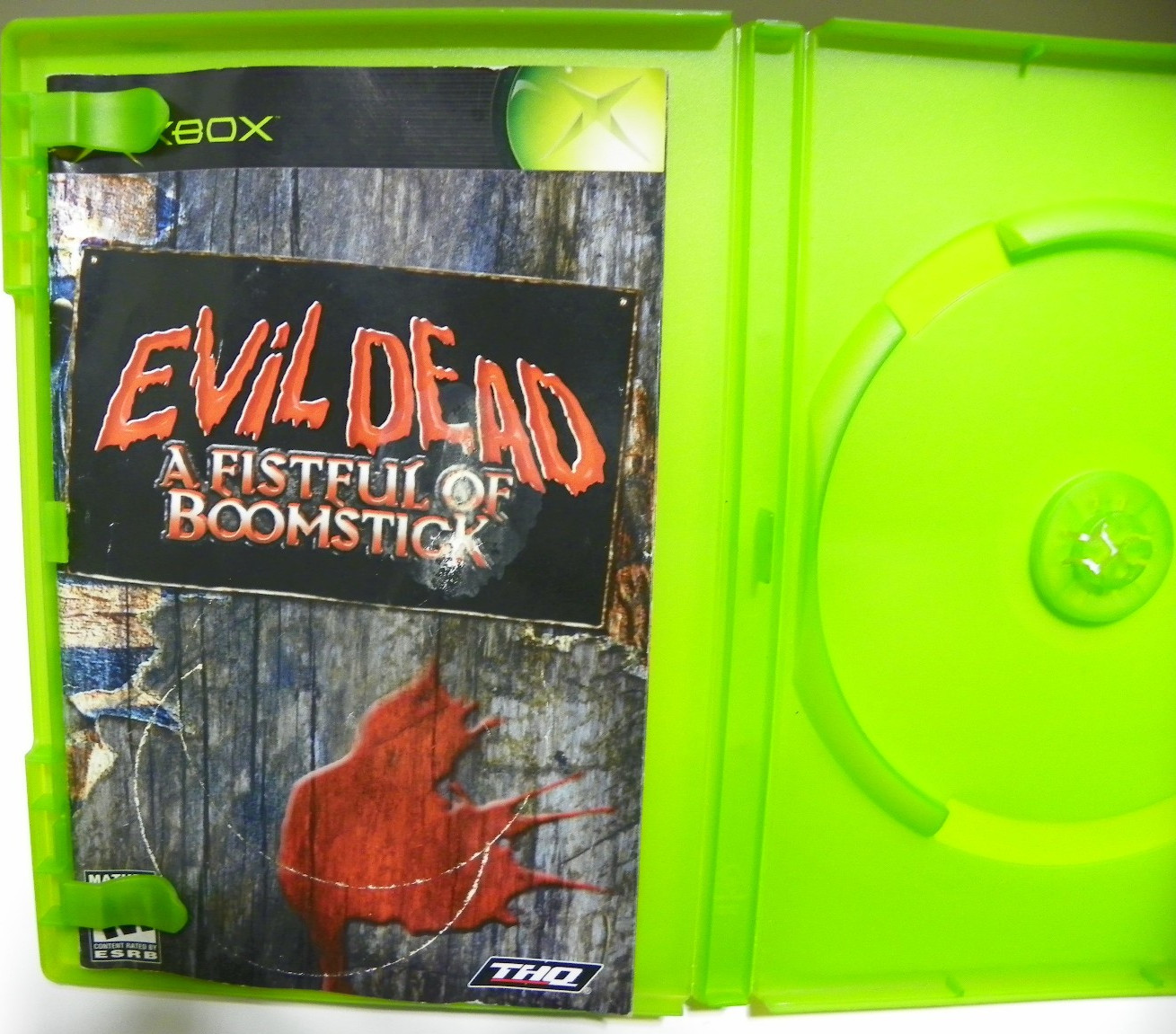 Evil Dead: Fistful of Boomstick Xbox ORIGINAL CASE, BOOK AND COVER ART NO GAME