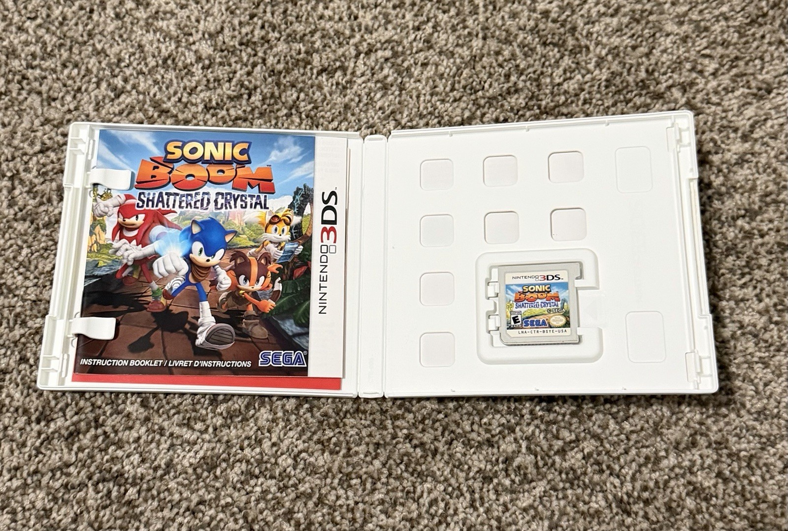Sonic Boom: Shattered Crystal (Nintendo 3DS, 2014) CIB Complete w/ Manual Tested