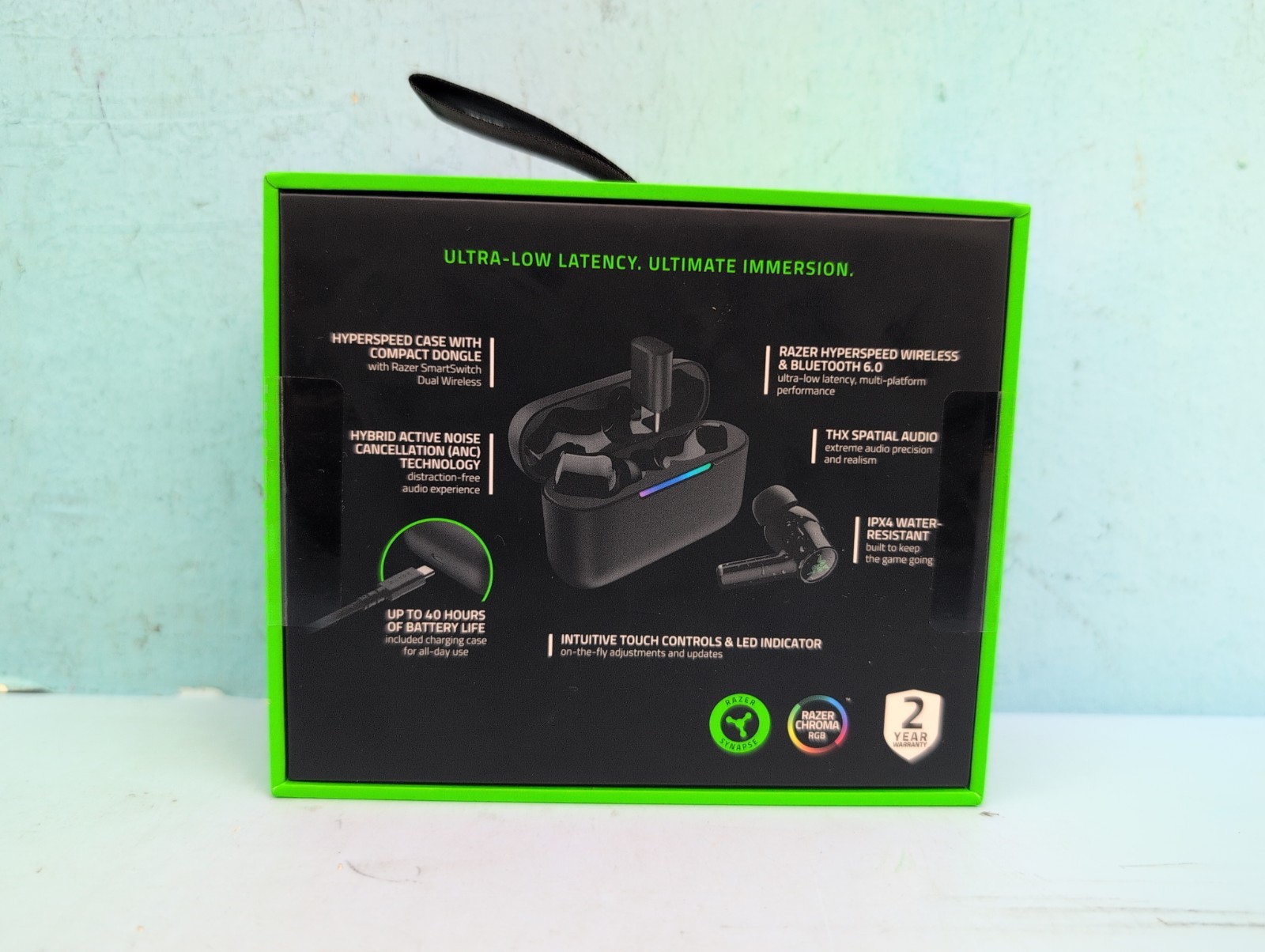 Razer Hammerhead V3 HyperSpeed Wireless Multi-Platform ANC Gaming Earbuds Sealed