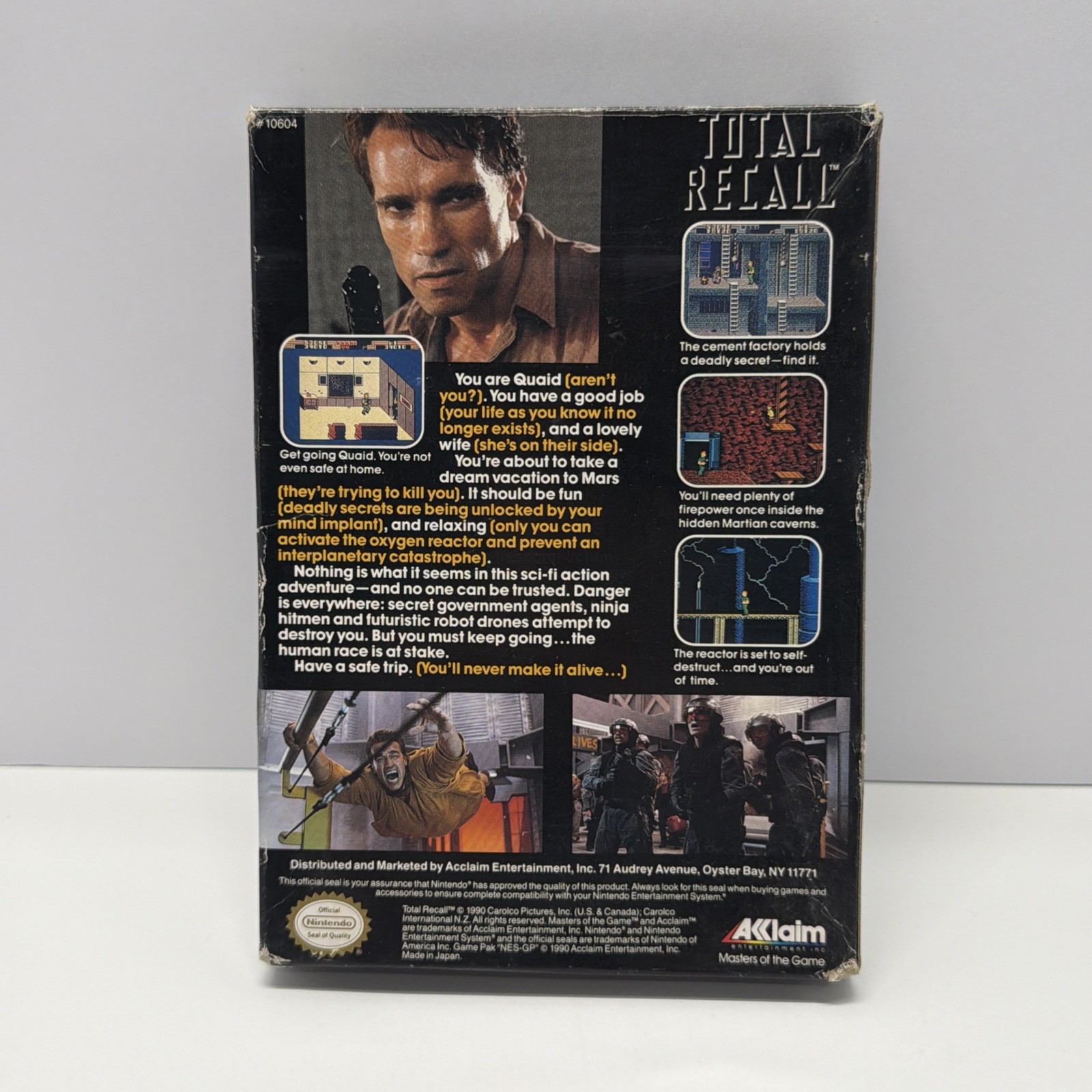 Total Recall (Nintendo Entertainment System, 1990) Retro Video Game NES Vntg