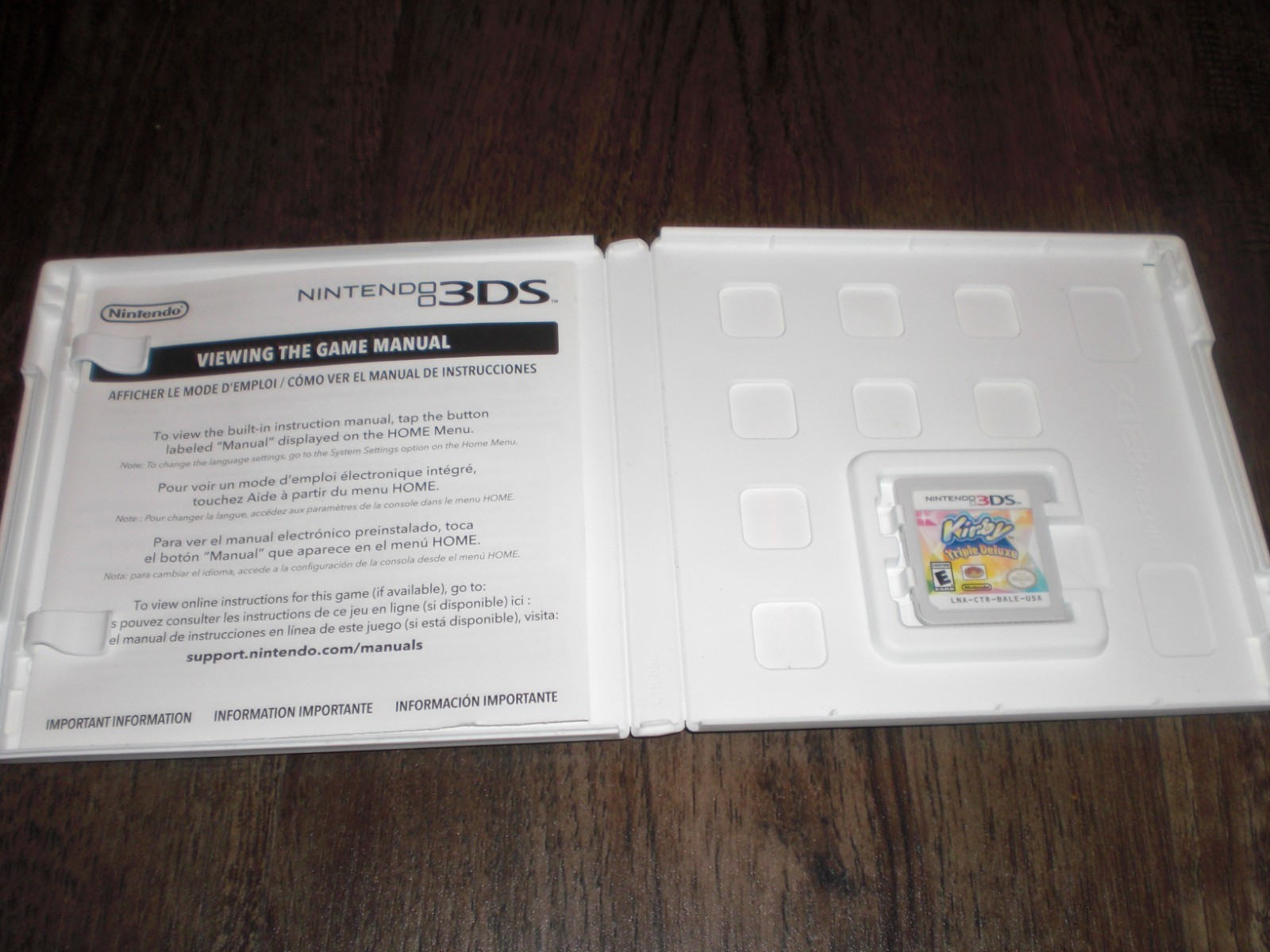 Kirby Triple Deluxe + Mario Kart 7 Game COMPLETE CIB 4 Nintendo 3DS 2DS Console