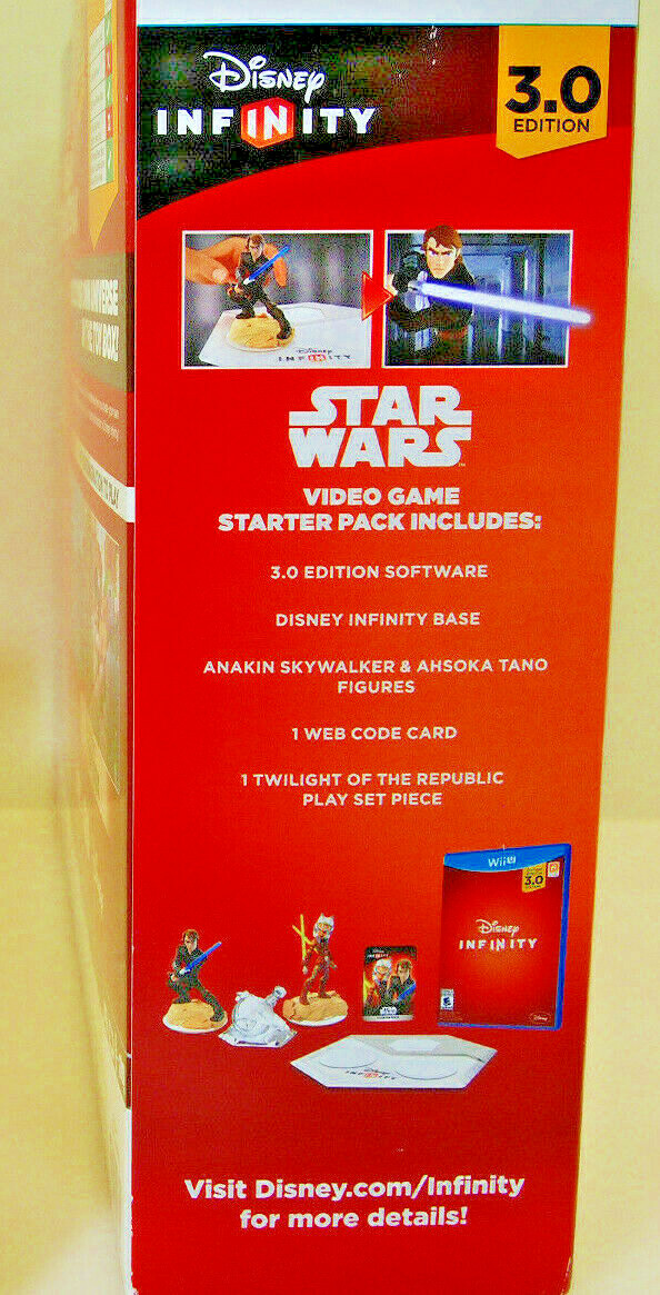 (Lot of 2) Nintendo WII U Disney Infinity STAR WARS 3.0 Starter Pack Game NEW