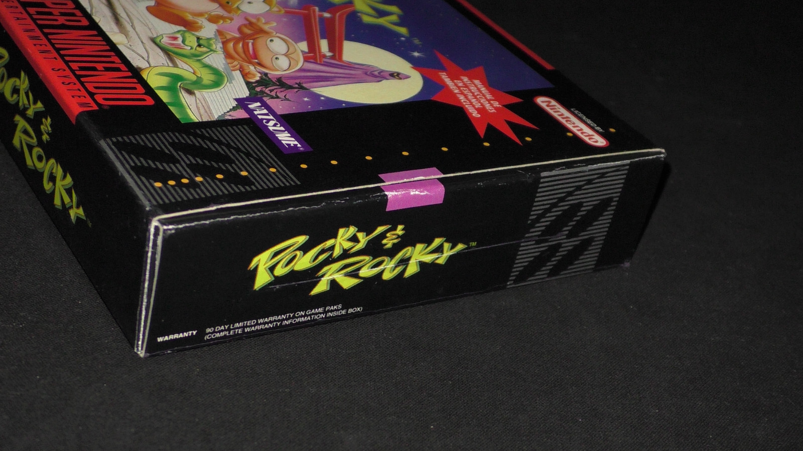 Pocky & Rocky [Box Only] Super Nintendo SNES Natsume NES And An