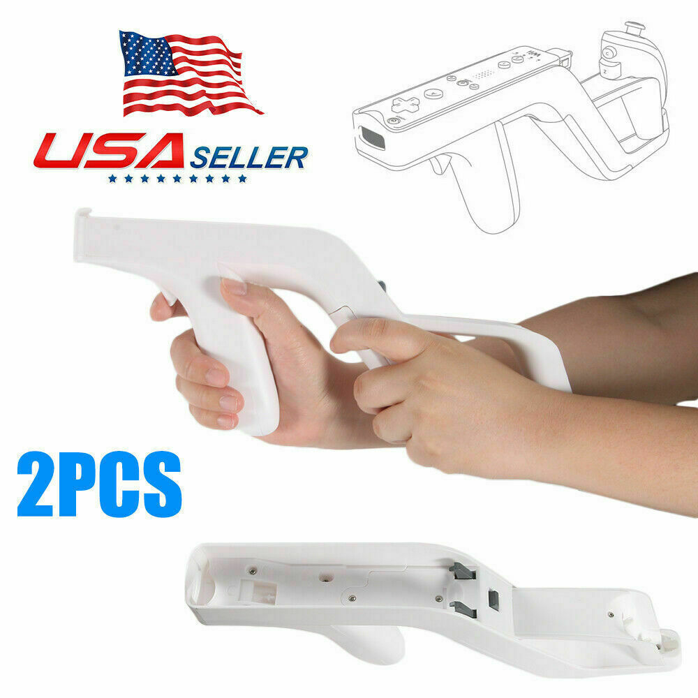 2PCS Zapper Gun for Nintendo Wii Remote Wiimote Controller New