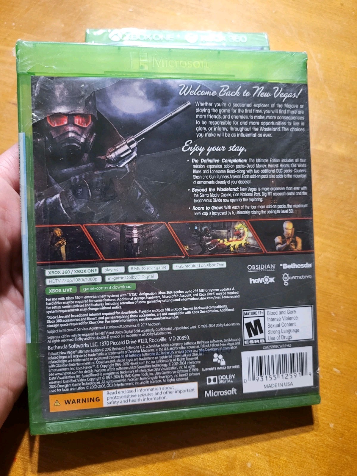 Xbox One 360 Greatest Hits Fallout New Vegas Ultimate Edition READ