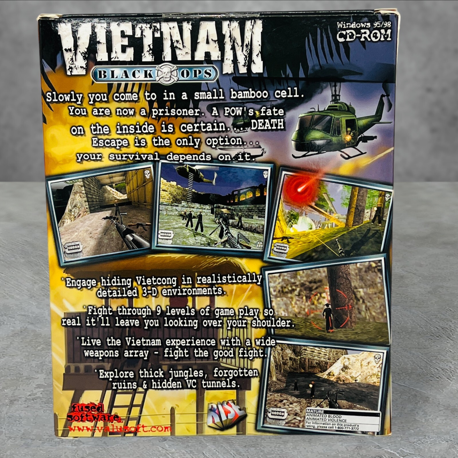 Vietnam: Black Ops BIG BOX WIN 95 98 CD ROM (PC, 2000) VIETCONG