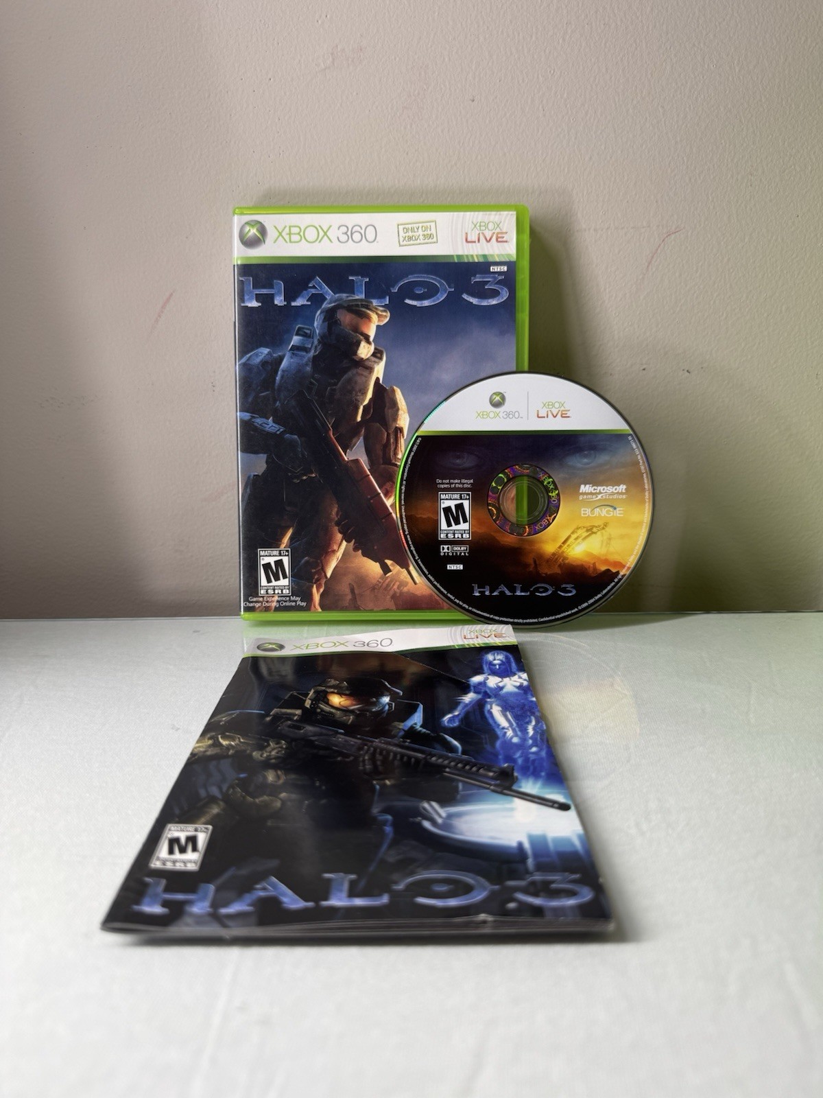 Halo 3 Xbox 360 Microsoft (M) Shooter Halo Series CIB w/Manual